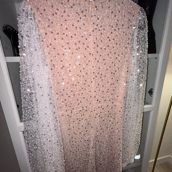 BRAND NEW NWT NADINE MERABI MAYA WHITE DRESS - Picture 15 of 17